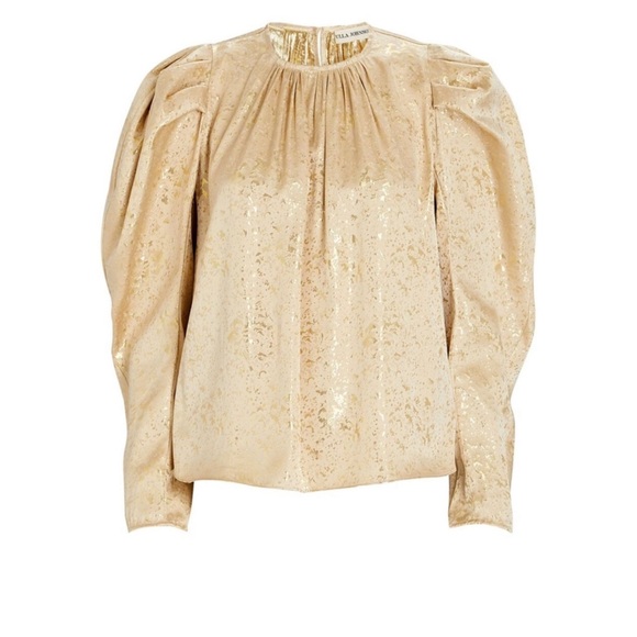 Ulla Johnson Gilded Ballon Sleeve Ivy Blouse in Sand - Picture 3 of 16